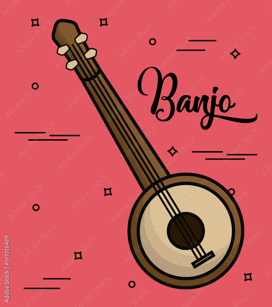 Plakat musical instruments design