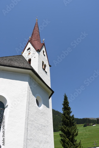 Abfaltersbach, Abfaltern, Osttirol, Pustertal, Kirche, Kirchturm, Fresko, Pfarrkirche, Sankt Andrä, Andreas, Gotik, Barock photo