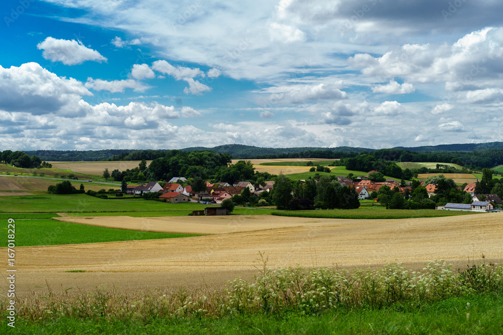 D, Bayern, Unterfranken, Landkreis Hassberge, Landschaft im Grabfeld bei Oberessfeld D, Bayern, Unterfranken, Landkreis Hassberge, Landschaft im Grabfeld bei Oberessfeld