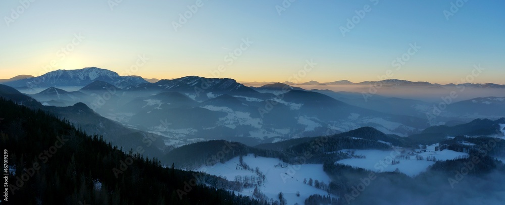 Schneeberg Panorama / Niederösterreich