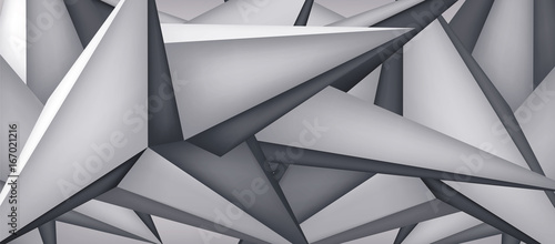 Volume geometric shape, 3d crystal background, abstraction low polygons wallpaper, vector design form