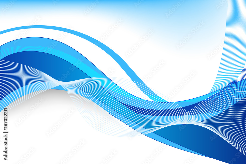 Beautiful vector abstract blue background with waves Beautiful vector abstract blue background with waves