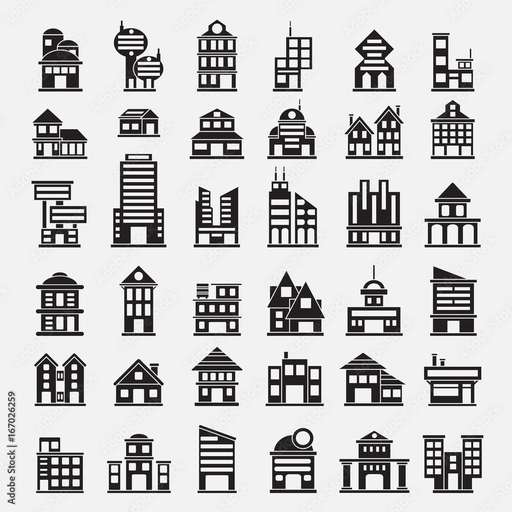 36 Building icons