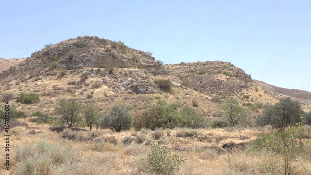 Rugged Terrina in Dry Landscape in Israel Rugged Terrina in Dry Landscape in Israel