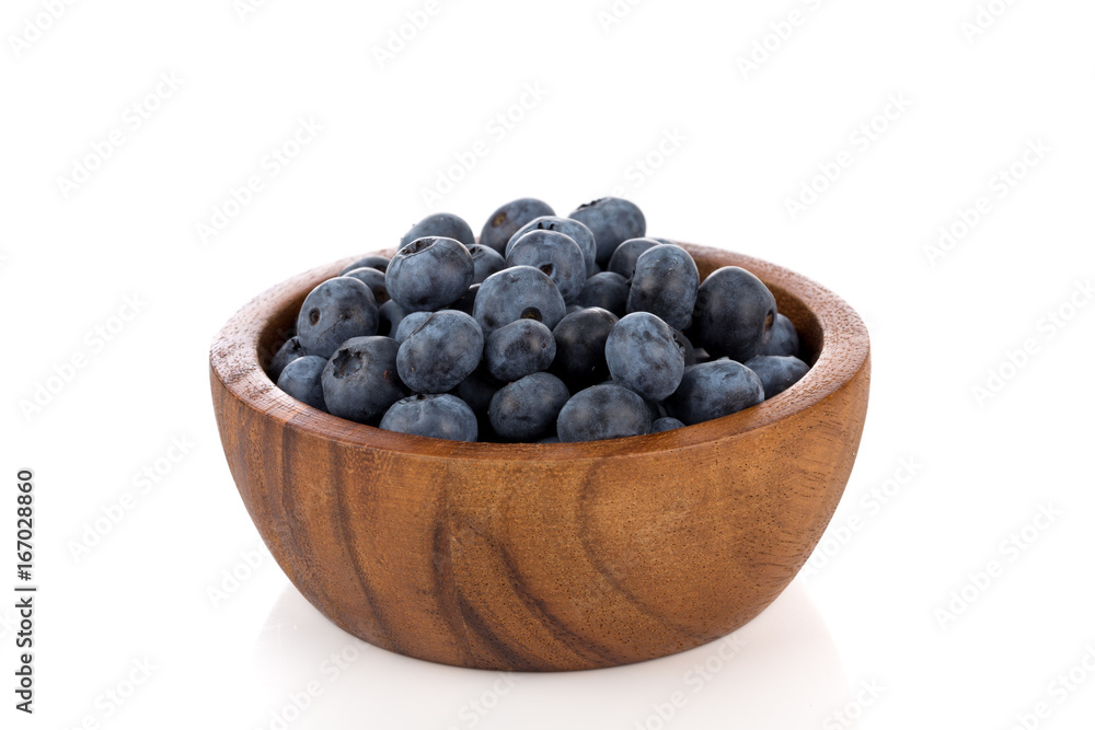 blueberries isolated close up