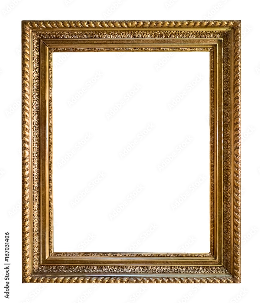 Golden frame for paintings, mirrors or photos Golden frame for paintings, mirrors or photos