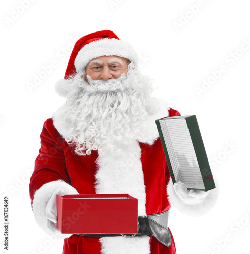 Happy authentic Santa Claus...