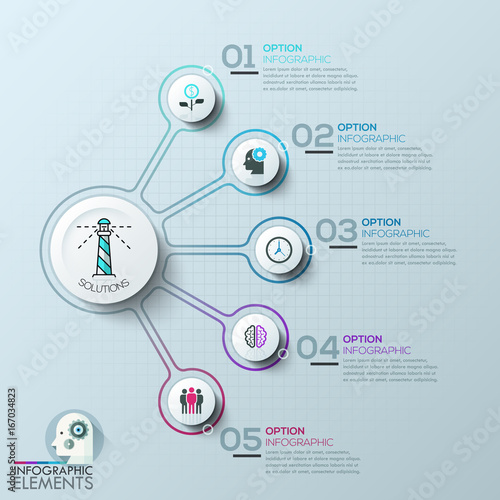 Vector elements for infographic.