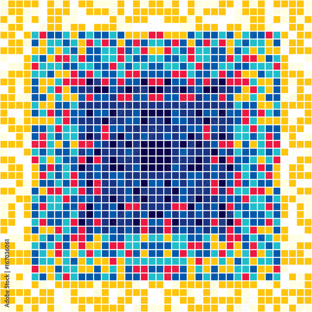 Fototapeta premium Abstract seamless background tile squares. Floor and wall coverings.