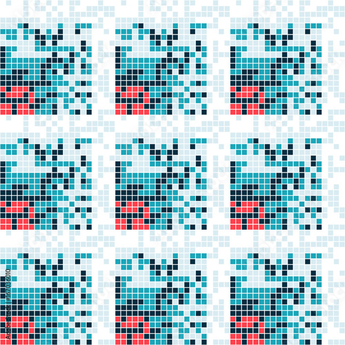 Abstract seamless background tile squares. Floor and wall coverings.