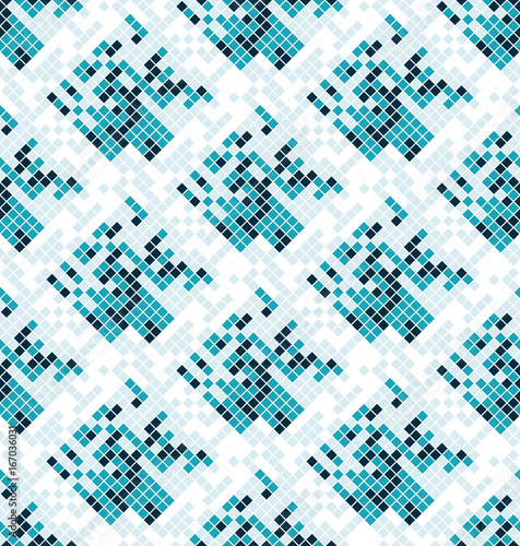 Abstract seamless background tile squares. Floor and wall coverings.