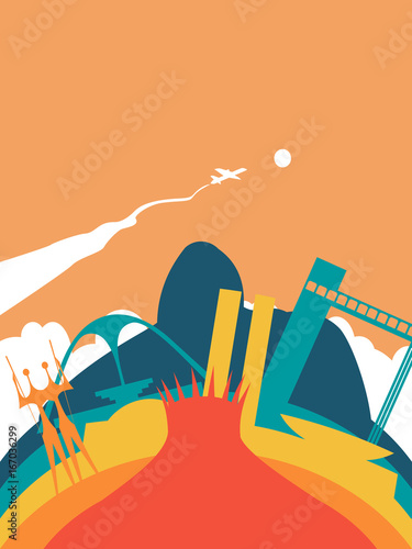 Travel Brazil world landmark landscape