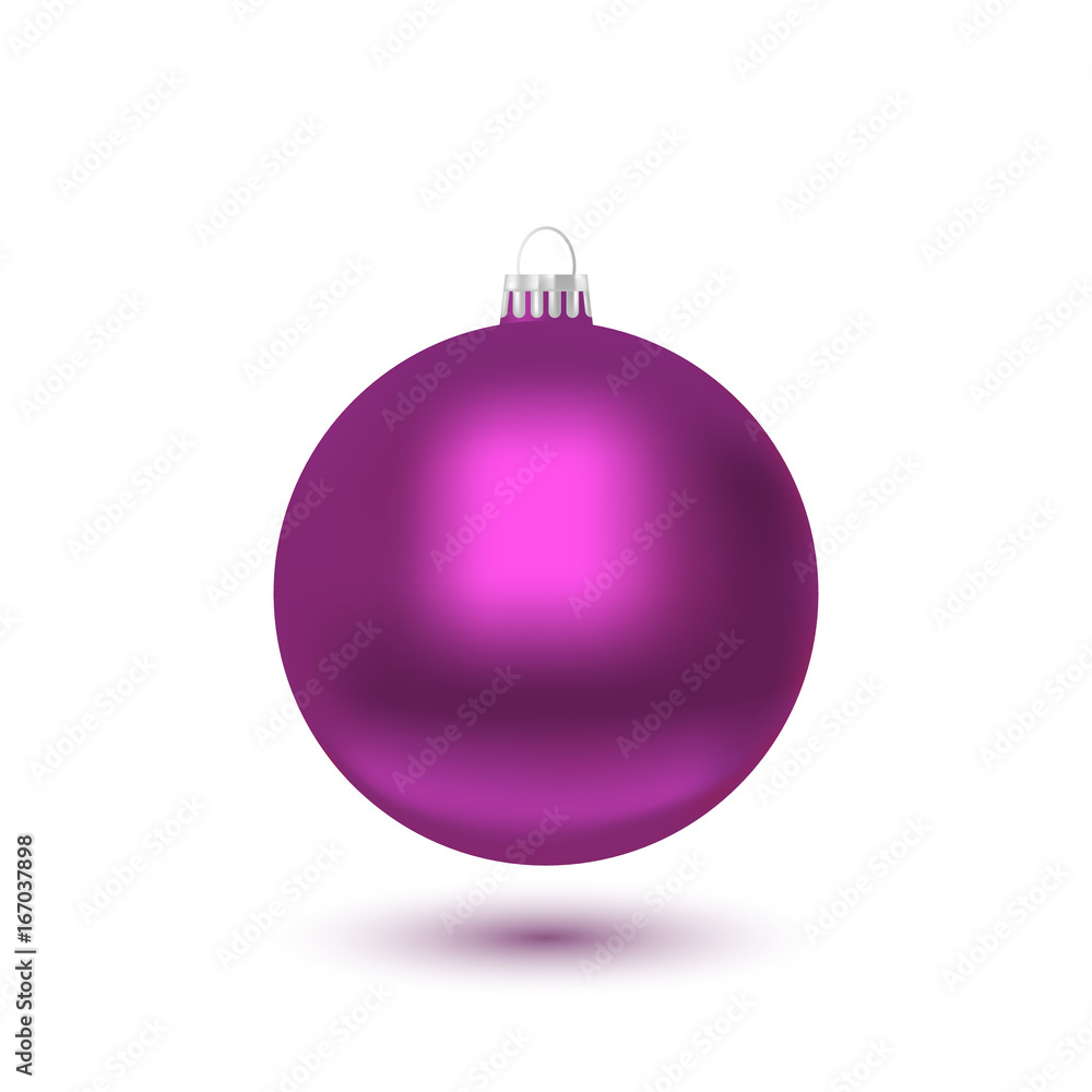 Christmas ball - purple - Decorated design. Christmas ball - purple - Decorated design.
