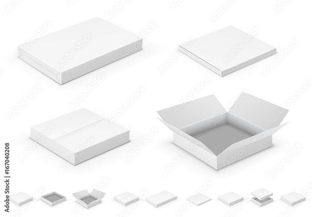 Cardboard Box Kit 1 Stock Template Adobe Stock