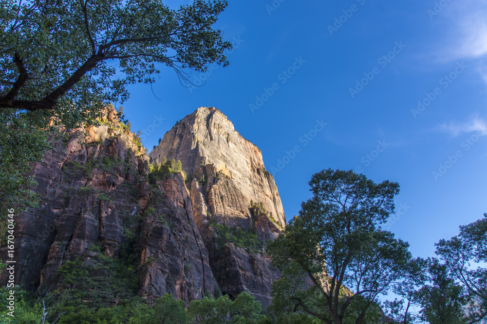 Great White Throne in Spring in Zion