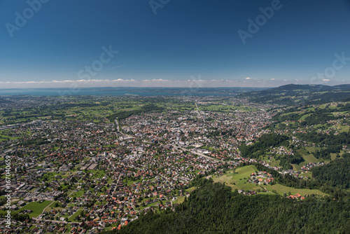 Blick vom Karren auf Dornbirn und Bodensee (High Resolution)