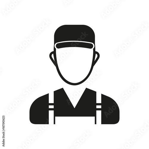 Male gardener simple icon