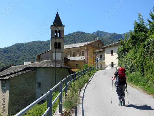 Genusswandern im Valle Maira, Piemont, südliche Alpen, Italien photo