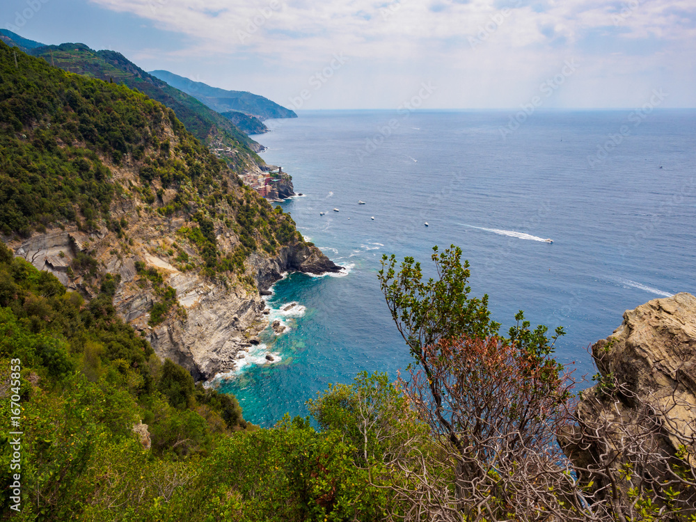 Cinque Terre trail near Vernazza