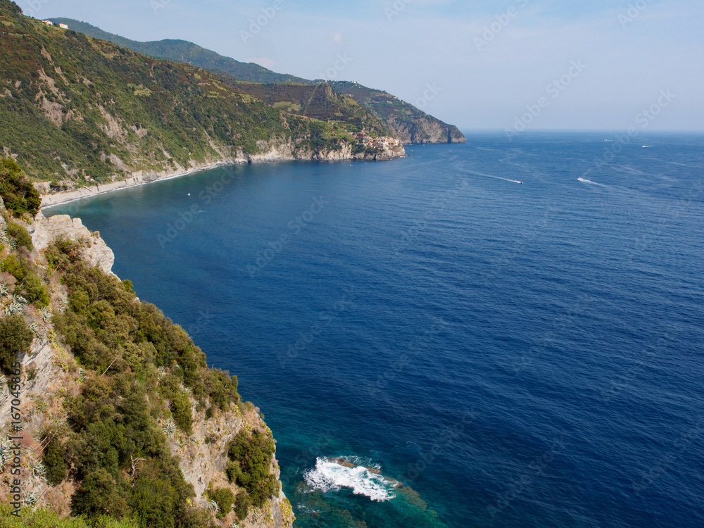 Cinque Terre coast from Corniglia