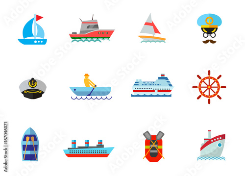 Cruise icon set