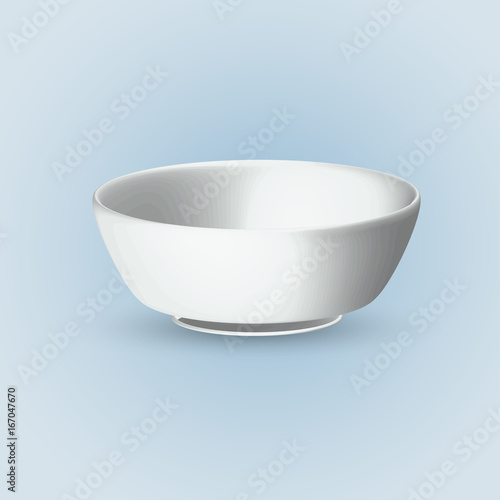 White plate isolated on blue background02