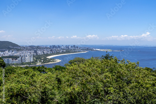 Guanabara Bay and Flamengo beach view