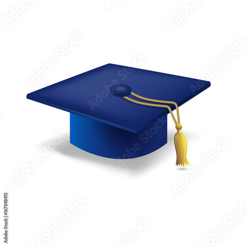 Blue Graduation Cap