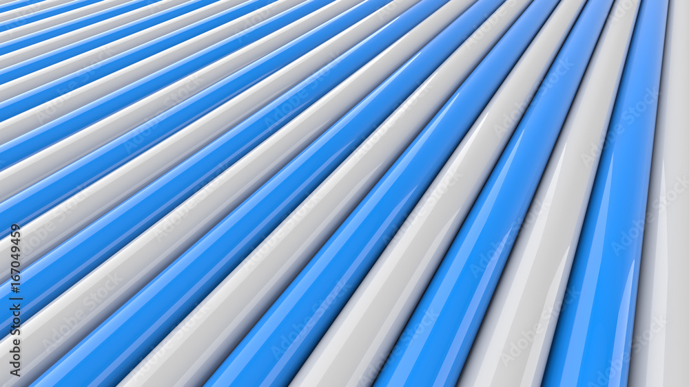 Obraz premium Abstract blue and white background. 3D Rendering.