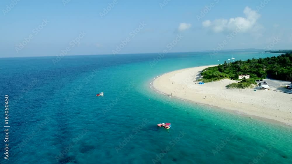 the beautiful seascape at Okinawa in Japan