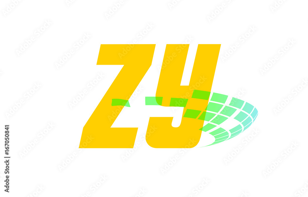 Fototapeta premium ZY Initial Logo for your startup venture