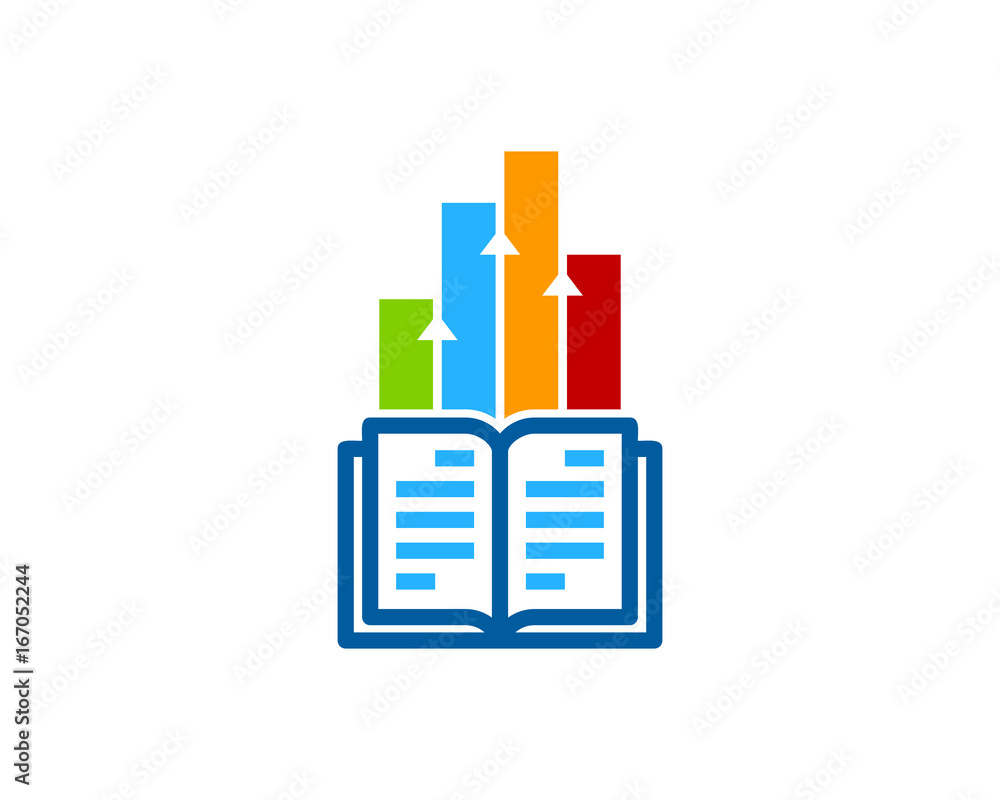 Stats Book Icon Logo Design Element Stats Book Icon Logo Design Element