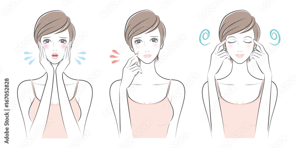 女性の表情 女性の表情