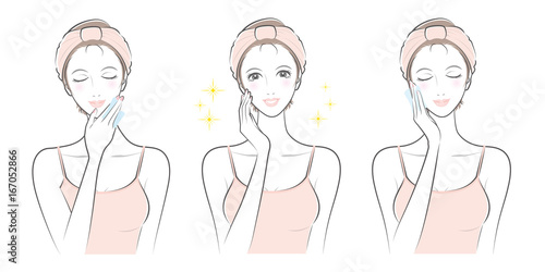 女性の表情 / スキンケア