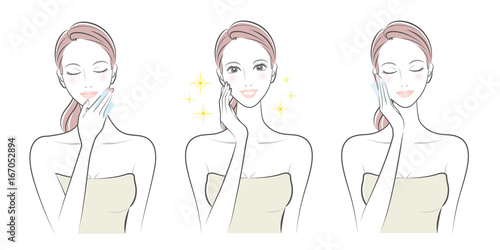 女性の表情 / スキンケア