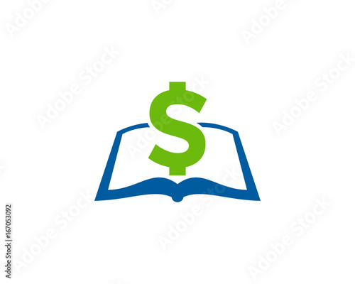 Money Book Icon Logo Design Element