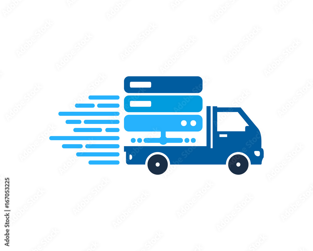 Server Delivery Icon Logo Design Element Server Delivery Icon Logo Design Element