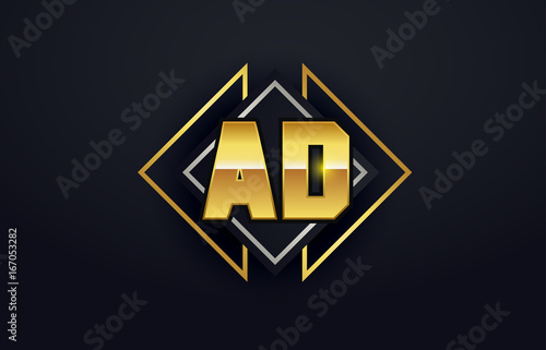 AD Initial Logo for your startup venture