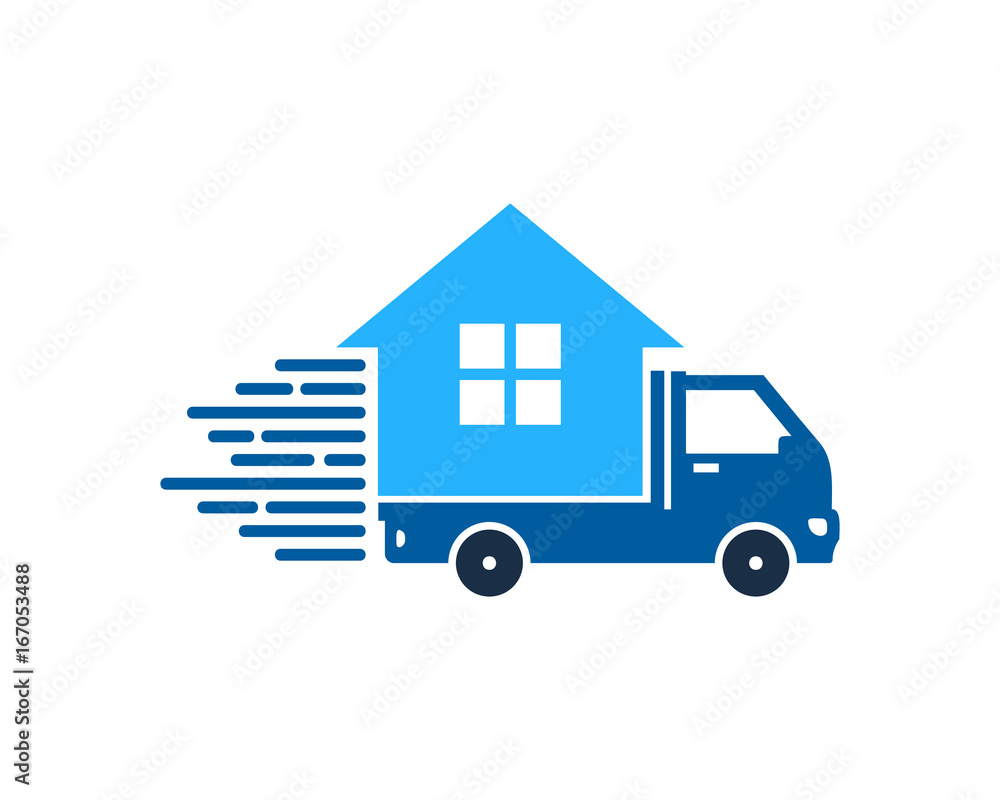 Home Delivery Icon Logo Design Element