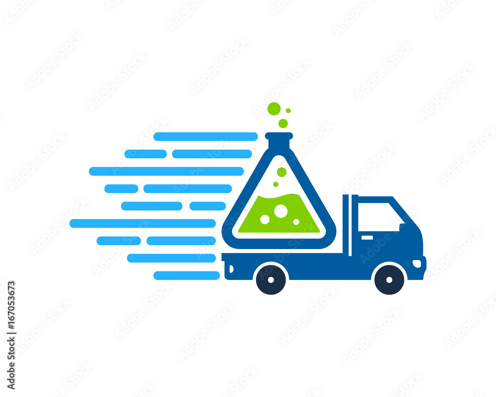 Lab Delivery Icon Logo Design Element Stock Vector | Adobe Stock