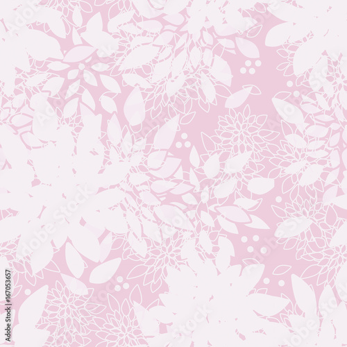 Seamless floral simple cute pattern