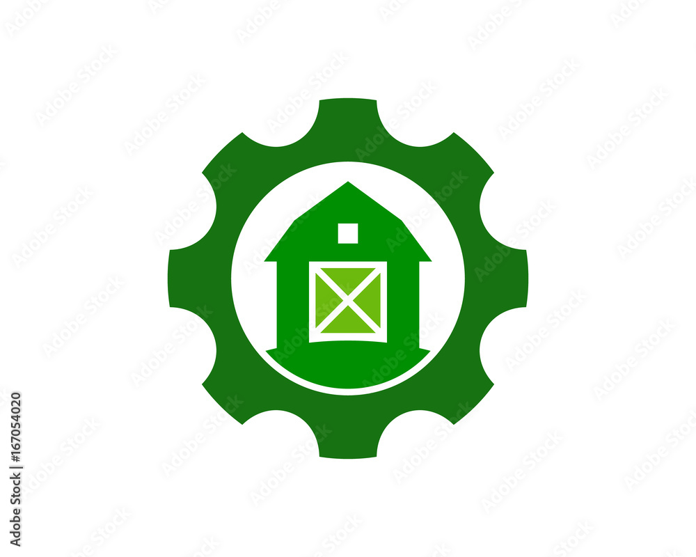 Work Farm Icon Logo Design Element Work Farm Icon Logo Design Element