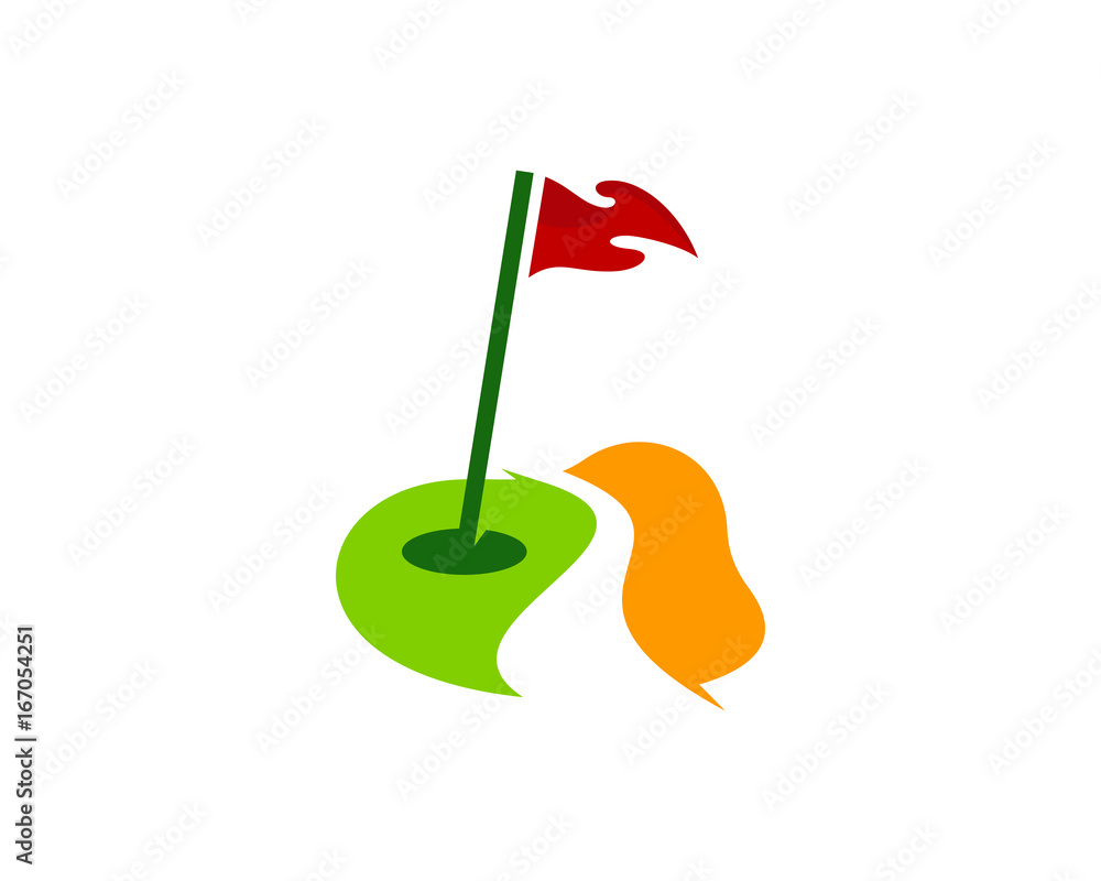 Golf Icon Logo Design Element Golf Icon Logo Design Element