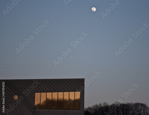 Moon rise over Korea