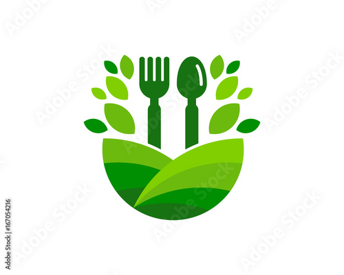 Food Farm Icon Logo Design Element