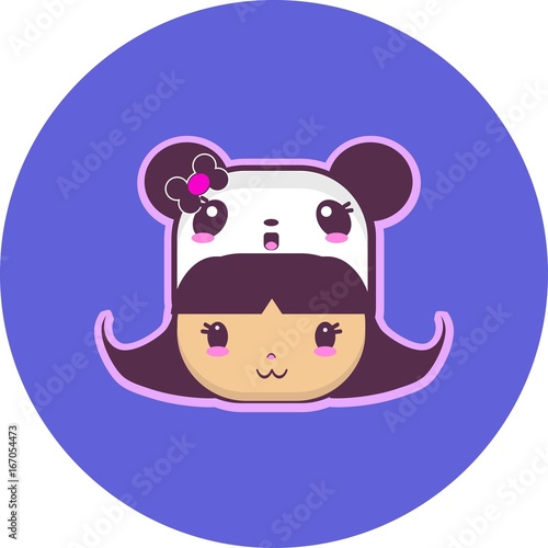 CUTE HAT PANDA GIRL