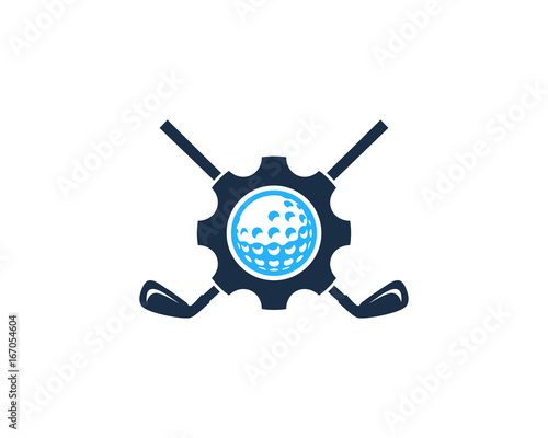 Golf Tool Icon Logo Design Element