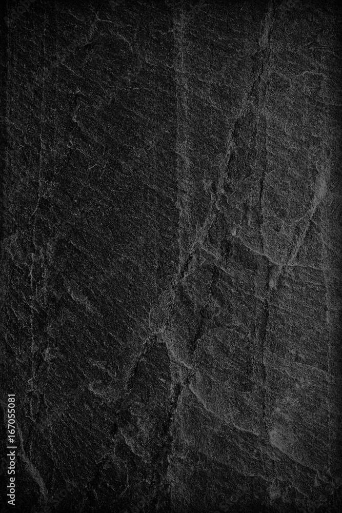 Obraz premium Dark grey black slate background or texture.