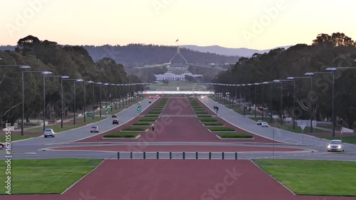 Australian Parliament House at night, Canberra, A.C.T