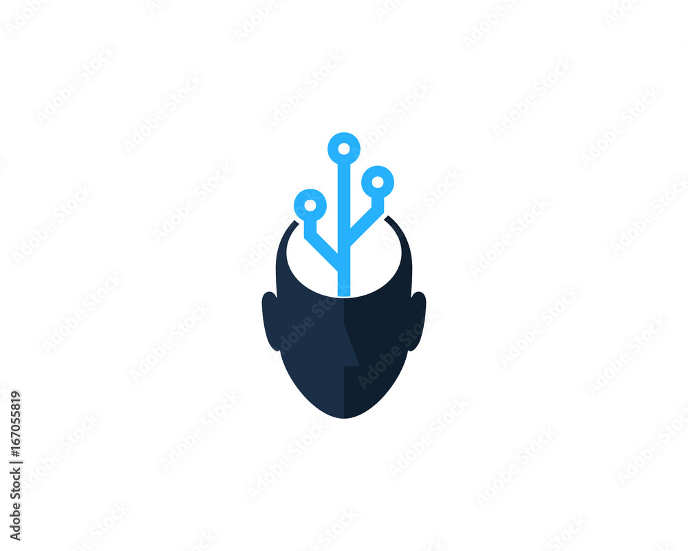Human Technology Icon Logo Design Element Human Technology Icon Logo Design Element